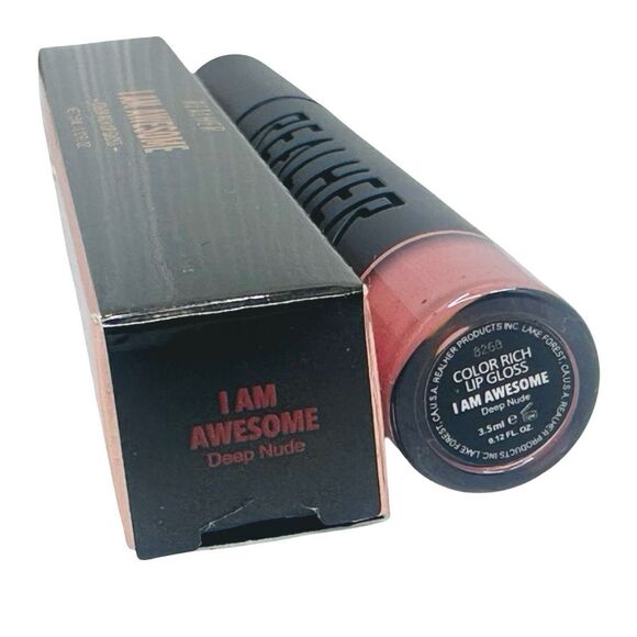Lorde + Belle x RealHer I Am Awesome Color Rich Lip Gloss Deep Nude - 0.12 fl oz - Picture 4 of 4